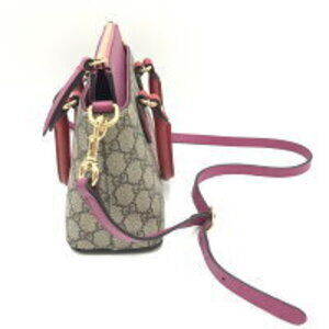 Gucci canvas leather Zip pink GG red Supreme Tote beige Top